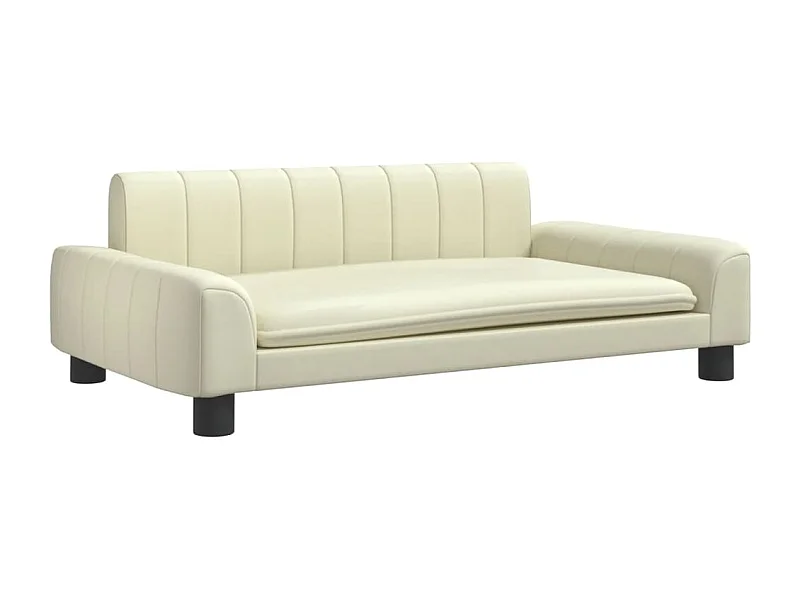 Trent Alan  Lit pour cen crème 90x53x30 cm similicuir