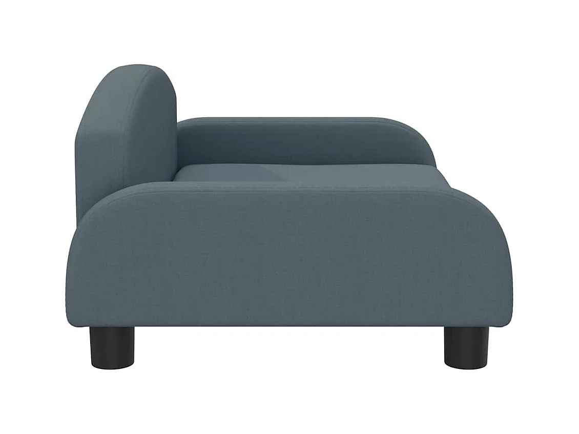 Nezihe  Lit pour cen gris foncé 70x45x30 cm tissu