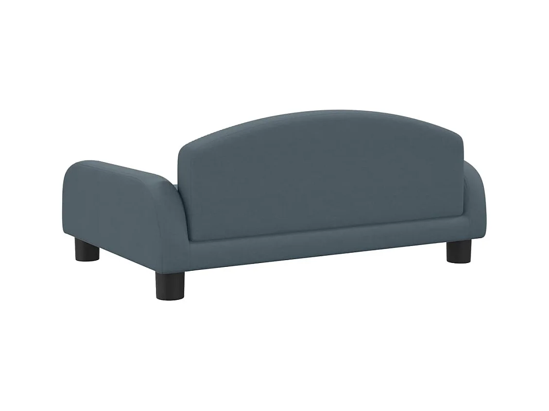 Nezihe  Lit pour cen gris foncé 70x45x30 cm tissu