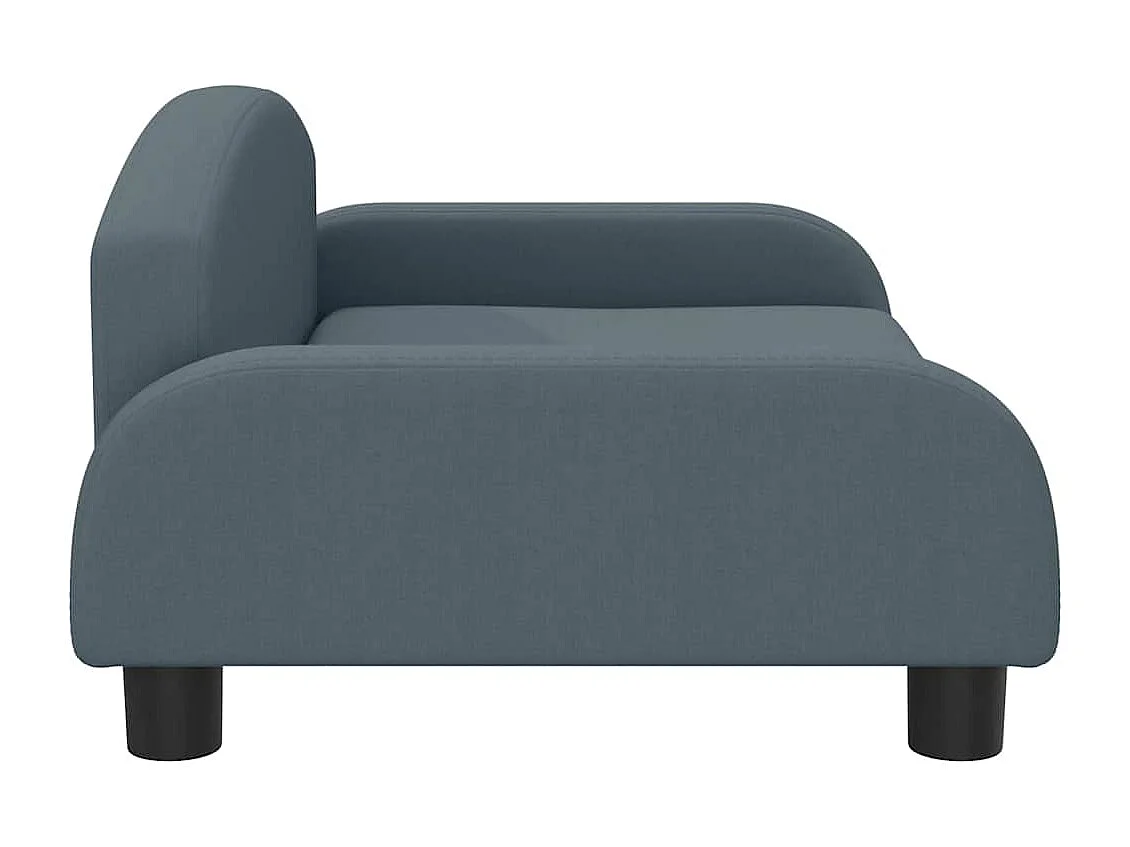 Nezihe  Lit pour cen gris foncé 70x45x30 cm tissu