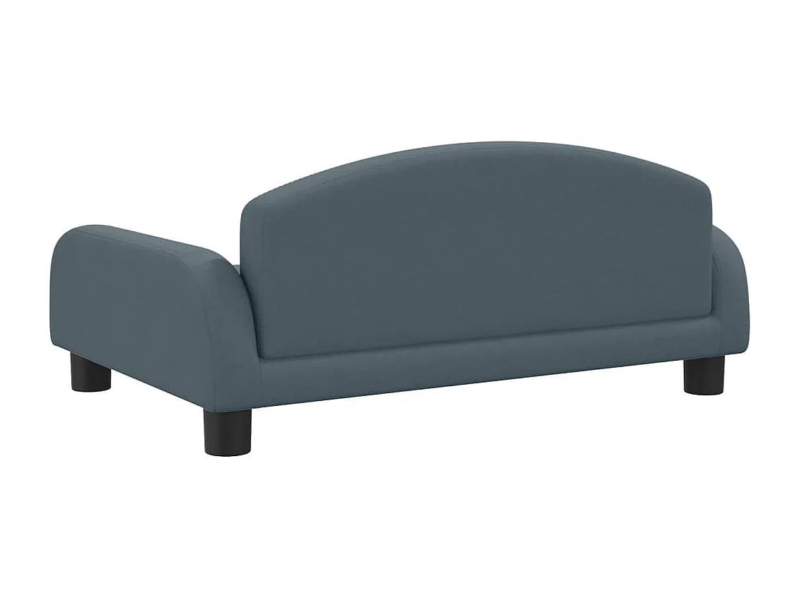 Nezihe  Lit pour cen gris foncé 70x45x30 cm tissu