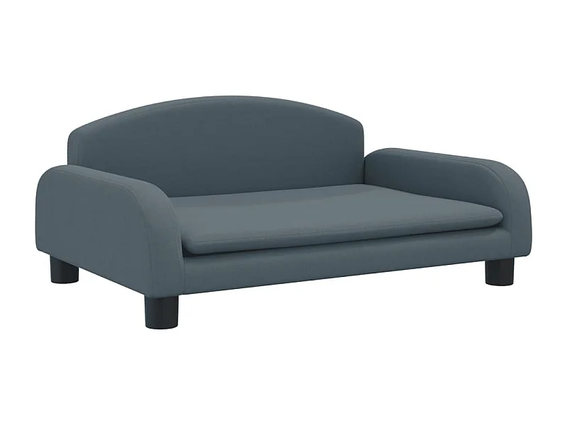 Nezihe  Lit pour cen gris foncé 70x45x30 cm tissu