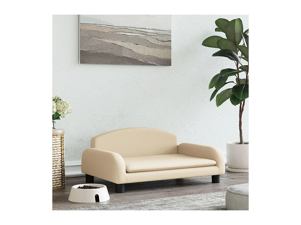 Nezihe  Lit pour cen crème 70x45x30 cm tissu