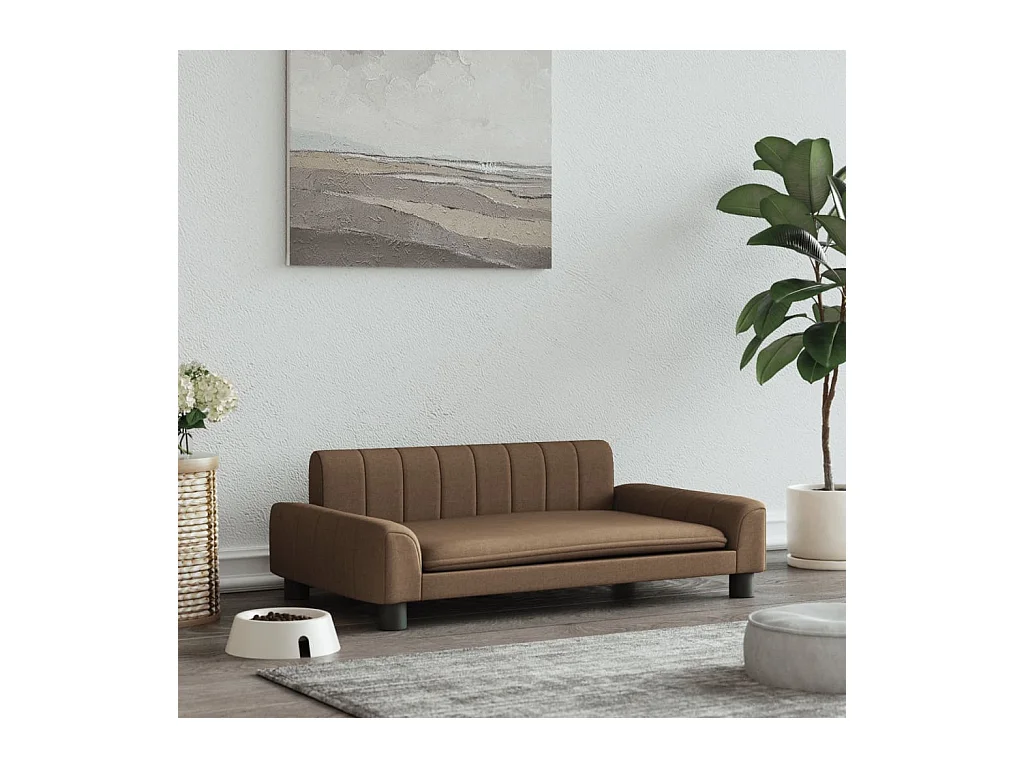 Trent Alan  Lit pour cen marron 90x53x30 cm tissu