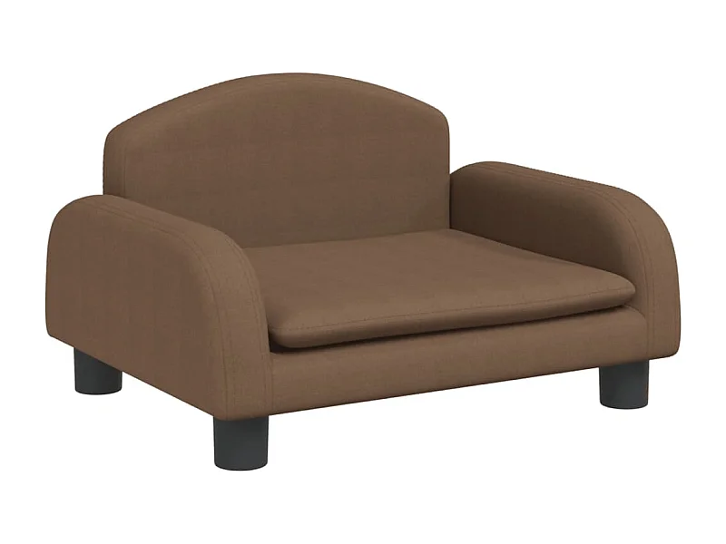 Nezihe  Lit pour cen marron 50x40x30 cm tissu