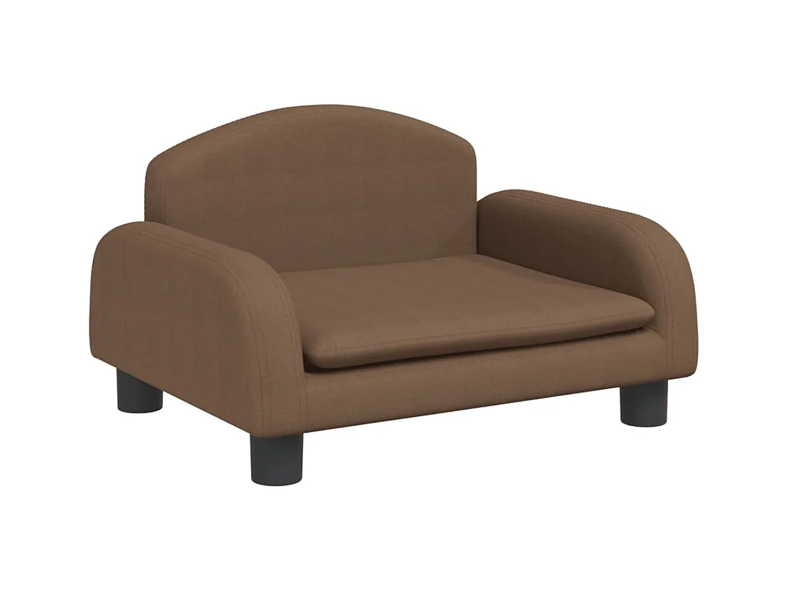 Nezihe  Lit pour cen marron 50x40x30 cm tissu