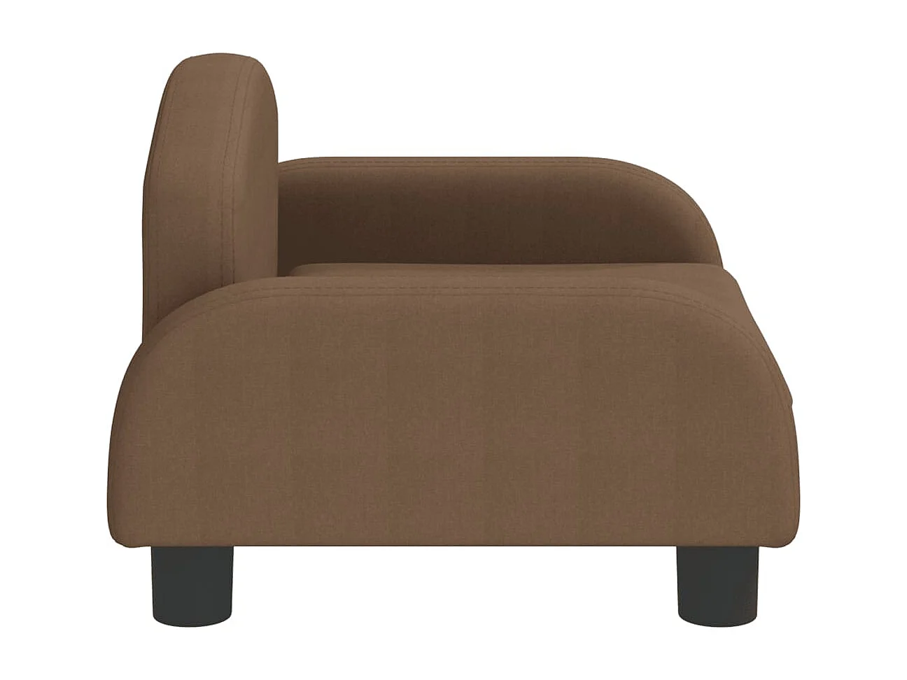 Nezihe  Lit pour cen marron 50x40x30 cm tissu