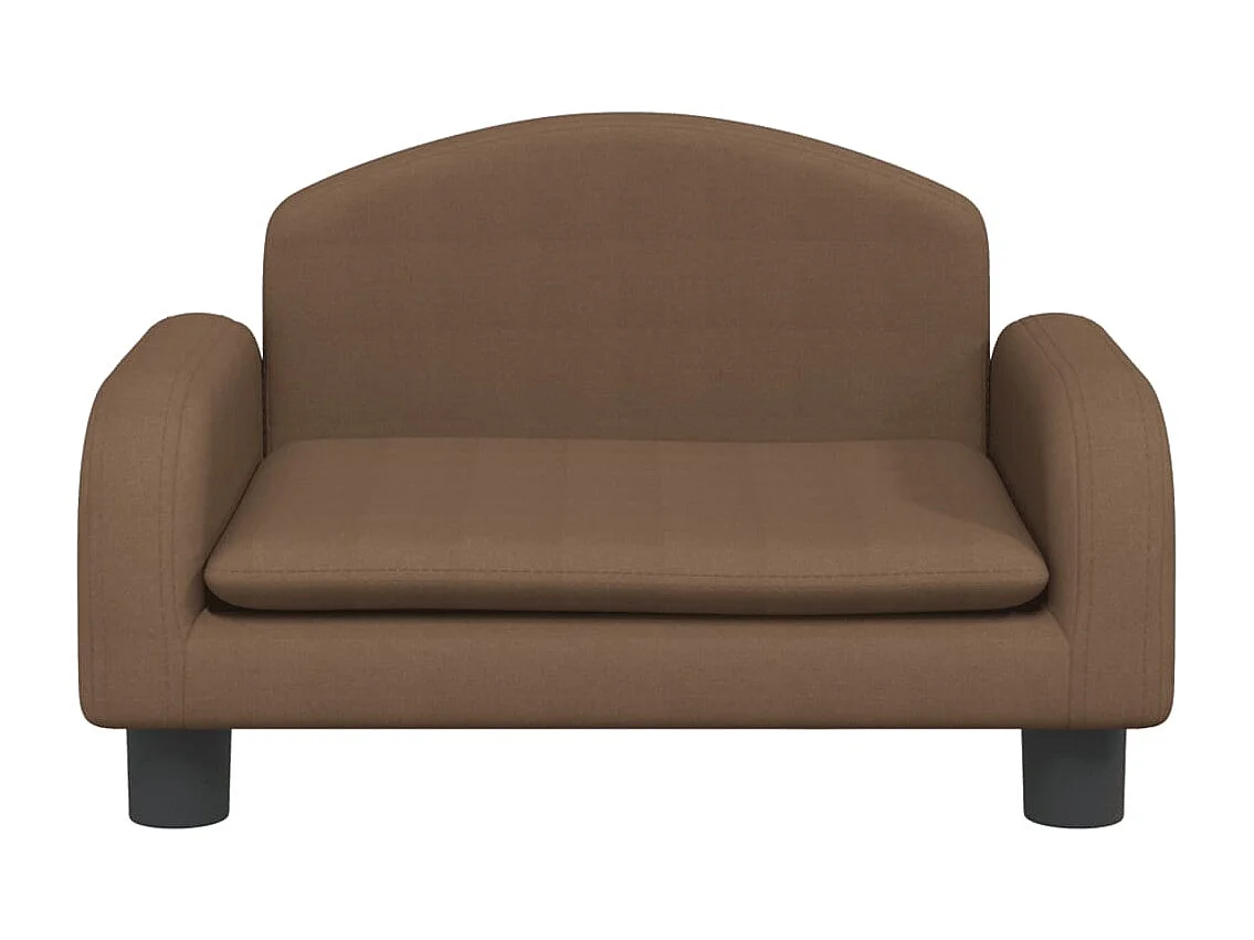 Nezihe  Lit pour cen marron 50x40x30 cm tissu