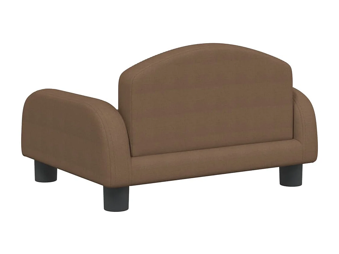 Nezihe  Lit pour cen marron 50x40x30 cm tissu