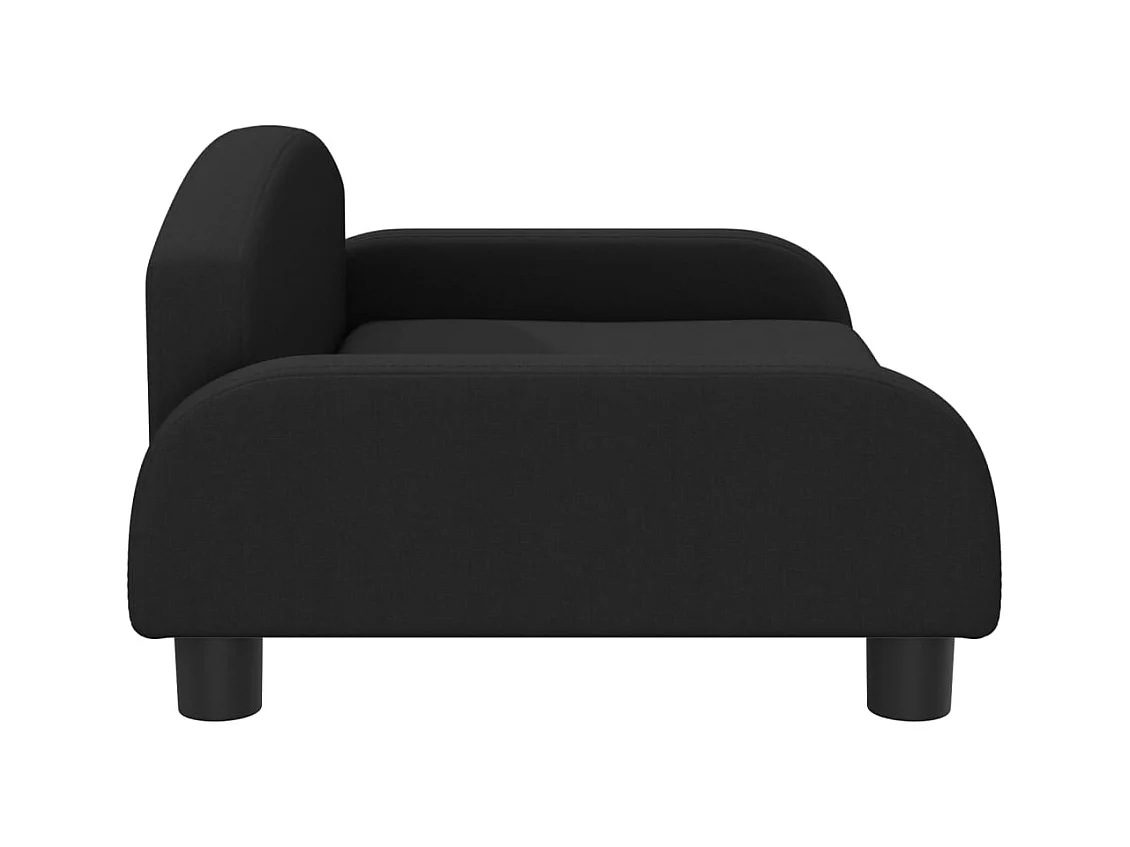 Nezihe  Lit pour cen noir 70x45x30 cm tissu