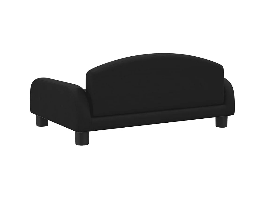 Nezihe  Lit pour cen noir 70x45x30 cm tissu