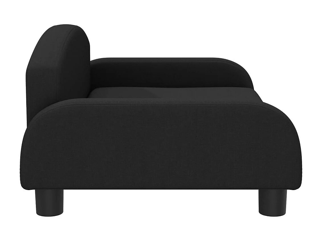 Nezihe  Lit pour cen noir 70x45x30 cm tissu