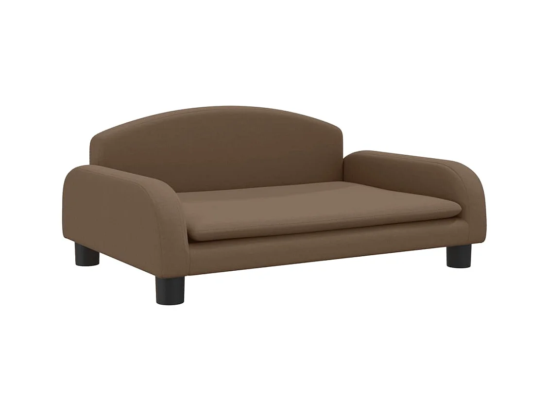 Nezihe  Lit pour cen marron 70x45x30 cm tissu