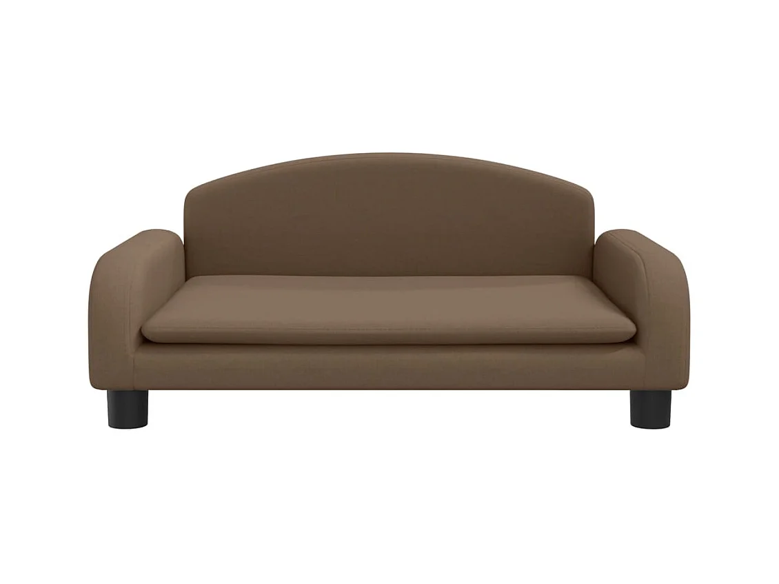 Nezihe  Lit pour cen marron 70x45x30 cm tissu