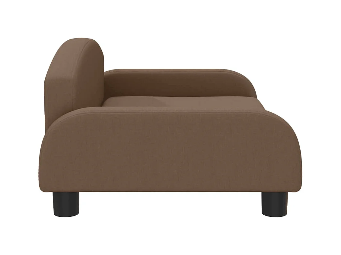 Nezihe  Lit pour cen marron 70x45x30 cm tissu