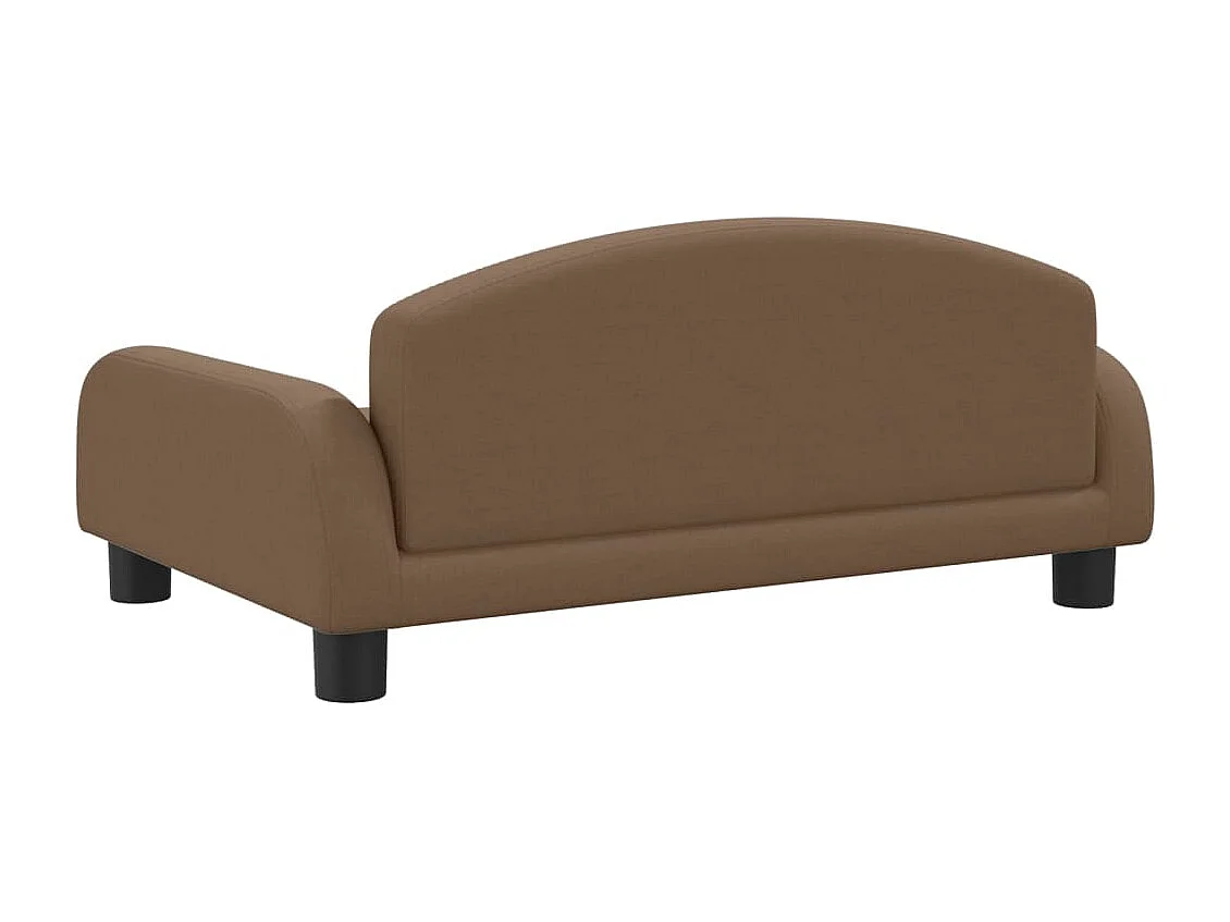 Nezihe  Lit pour cen marron 70x45x30 cm tissu