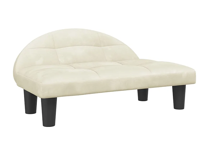 Fort Morgan  Hondenmand 70x52x30 cm fluweel crèmekleurig