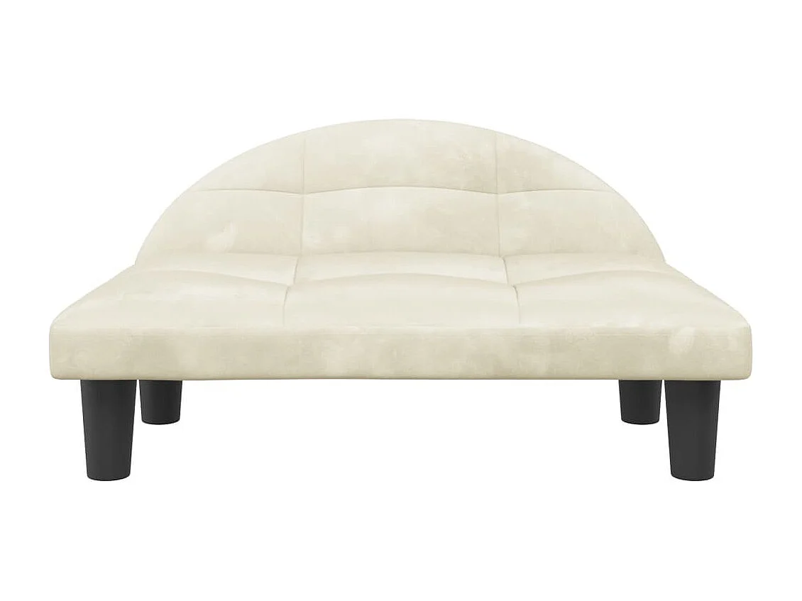 Fort Morgan  Lit pour cen crème 70x52x30 cm velours