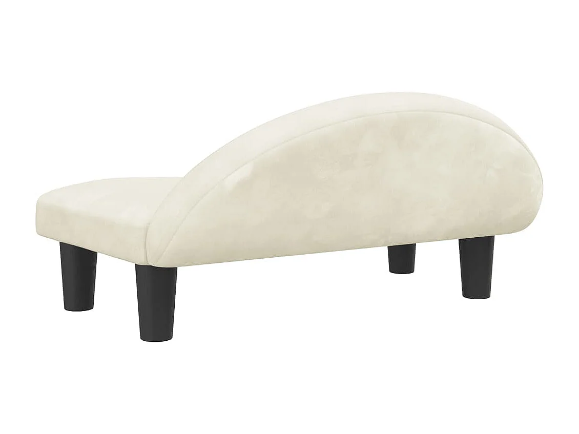 Fort Morgan  Lit pour cen crème 70x52x30 cm velours