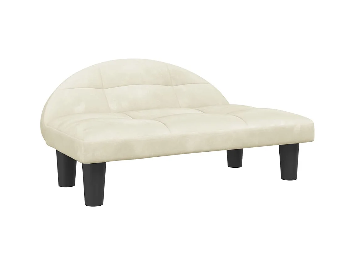 Fort Morgan  Hondenmand 70x52x30 cm fluweel crèmekleurig