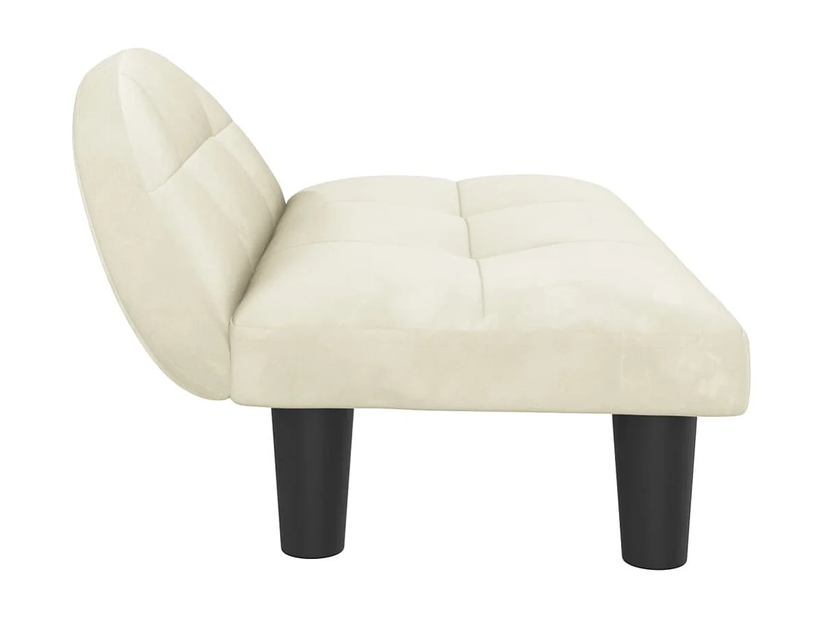 Fort Morgan  Lit pour cen crème 70x52x30 cm velours