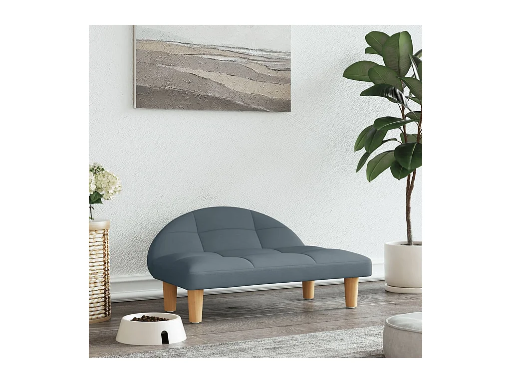 Fort Morgan  Lit pour cen gris foncé 70x52x30 cm tissu