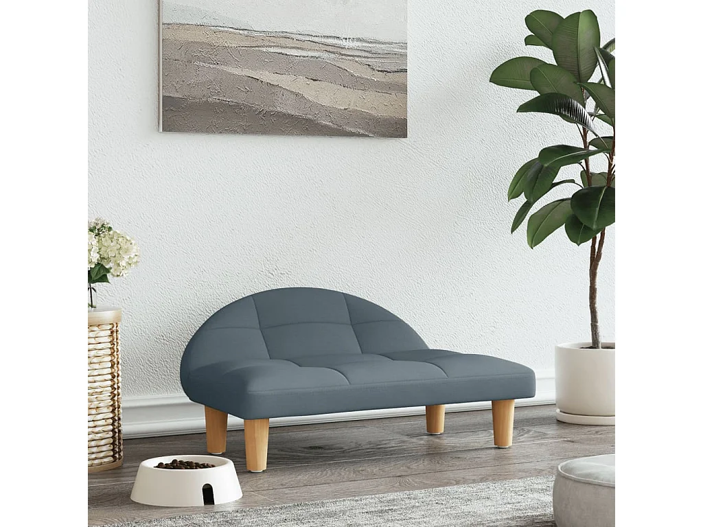 Fort Morgan  Lit pour cen gris foncé 70x52x30 cm tissu