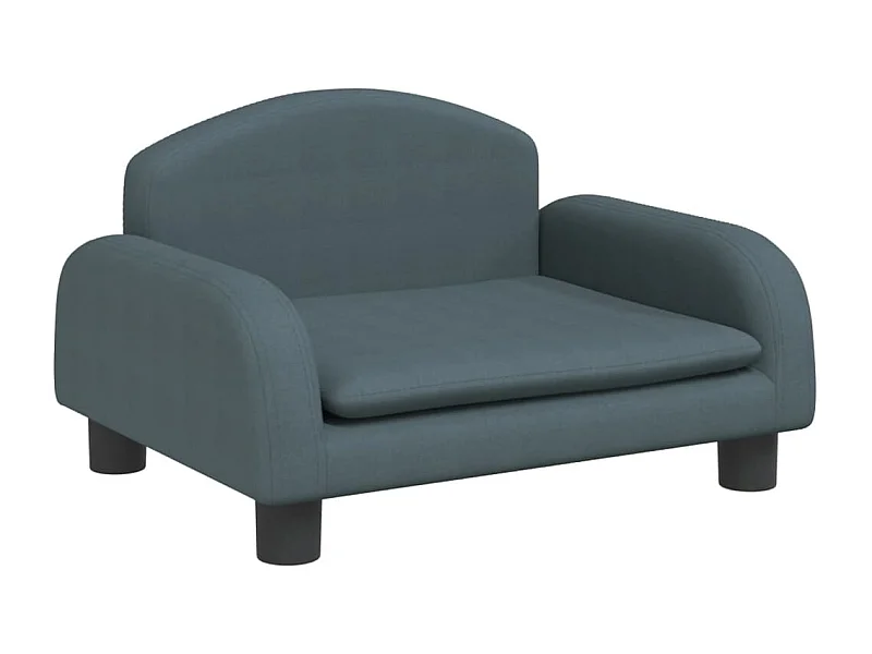 Nezihe  Hondenmand 50x40x30 cm stof donkergrijs