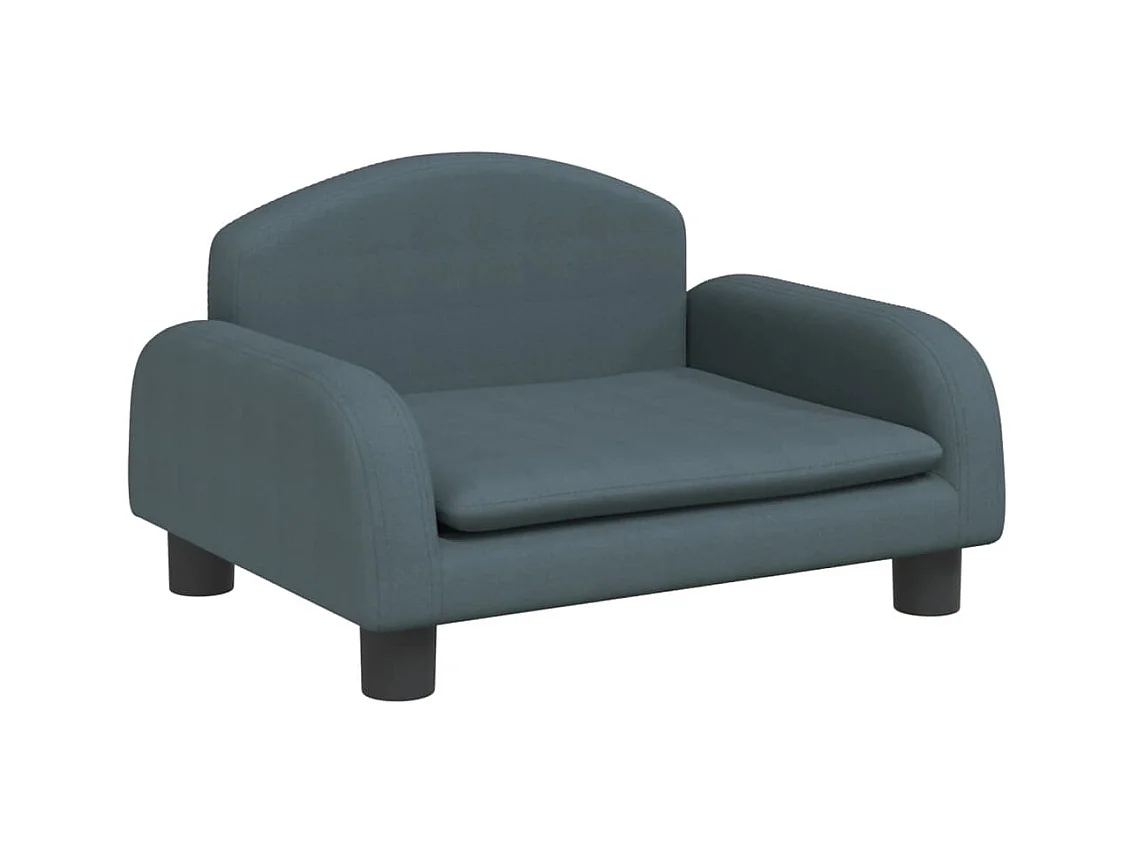 Nezihe  Cama para perros de tela gris oscuro 50x40x30 cm
