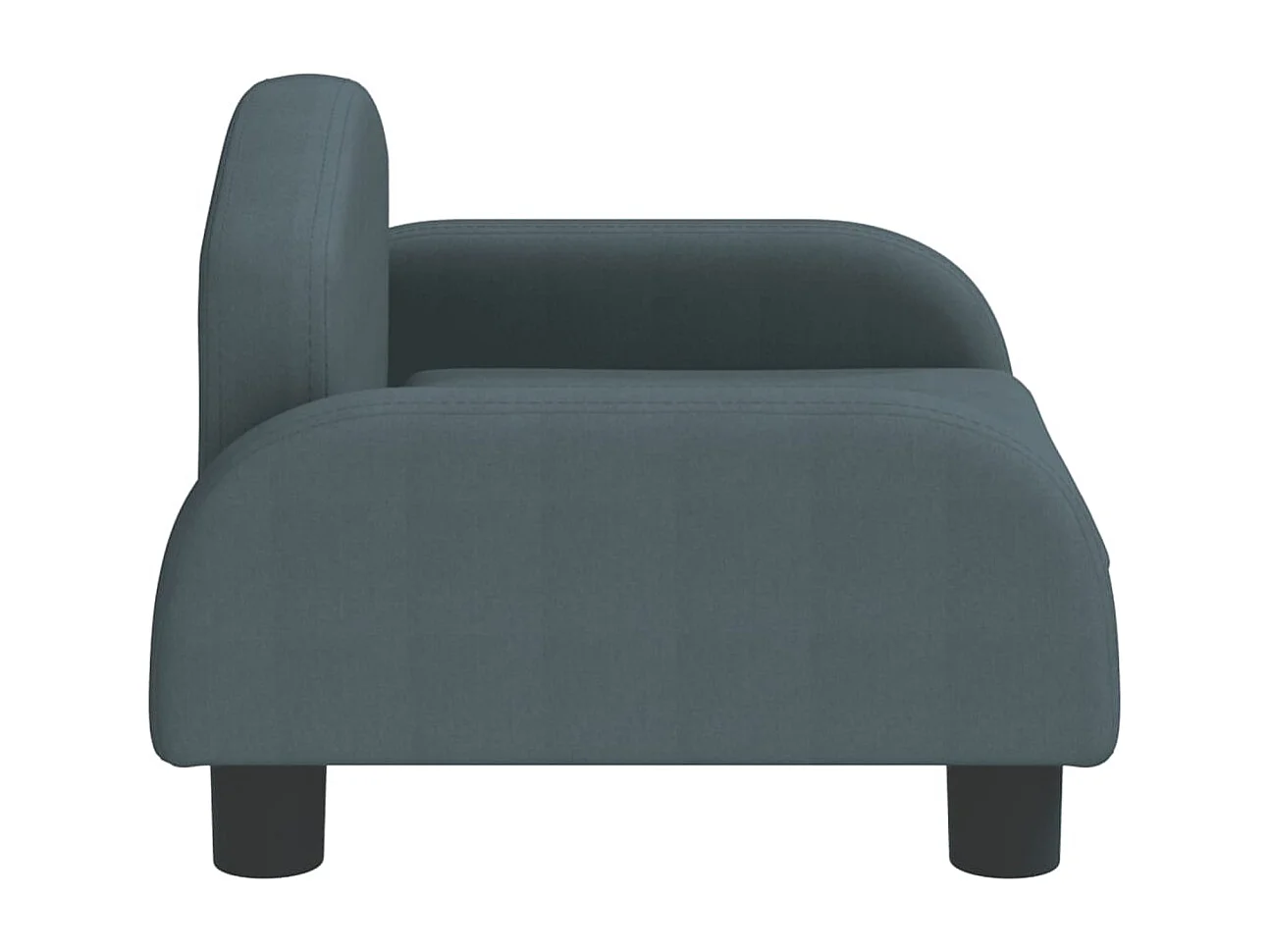 Nezihe  Lit pour cen gris foncé 50x40x30 cm tissu