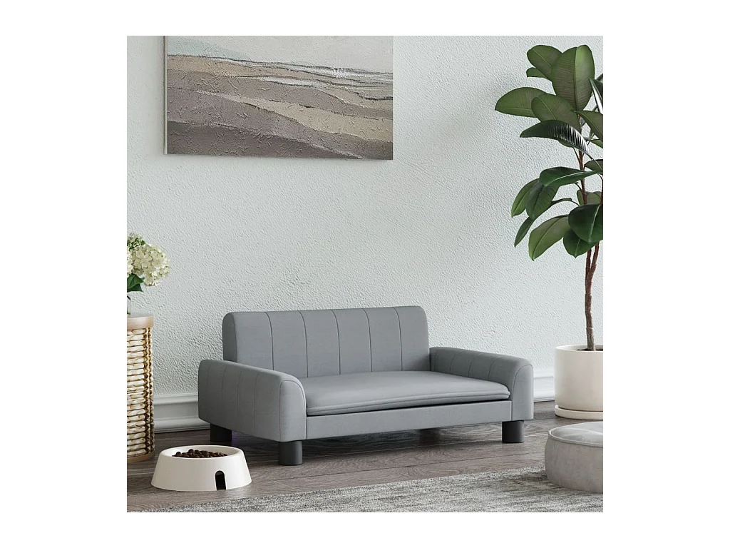 Trent Alan  Lit pour cen gris clair 70x45x30 cm tissu