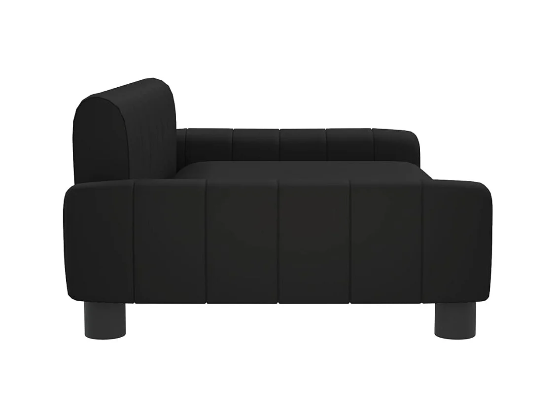 Trent Alan  Lit pour cen noir 90x53x30 cm similicuir