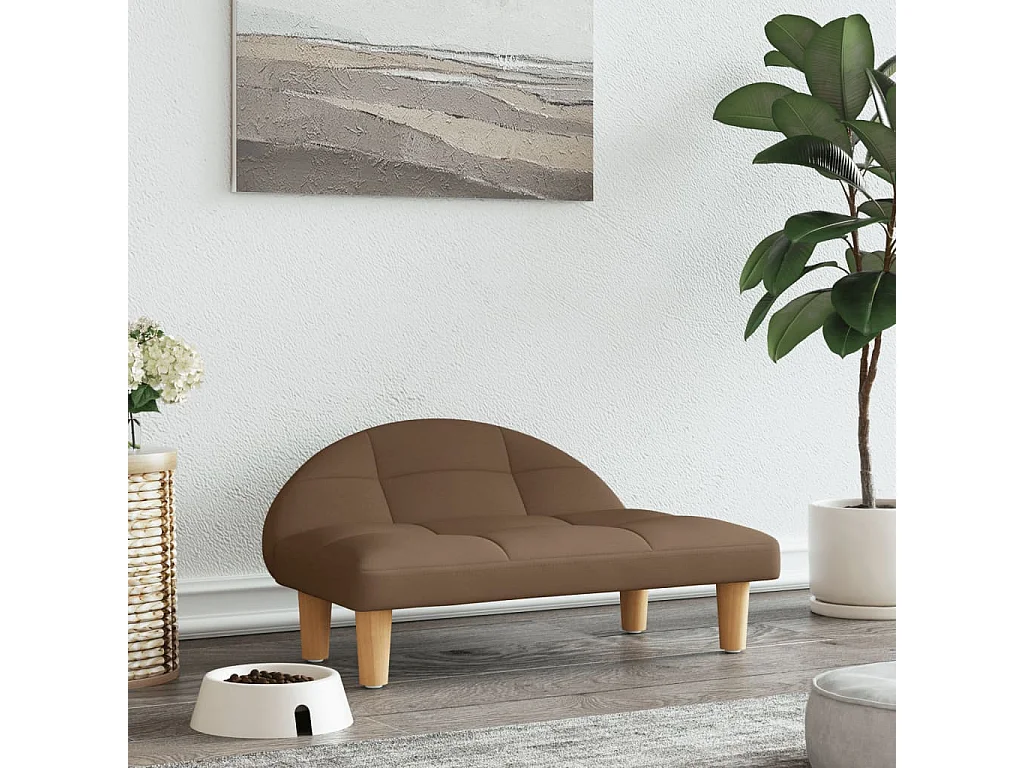 Fort Morgan  Lit pour cen marron 70x52x30 cm tissu