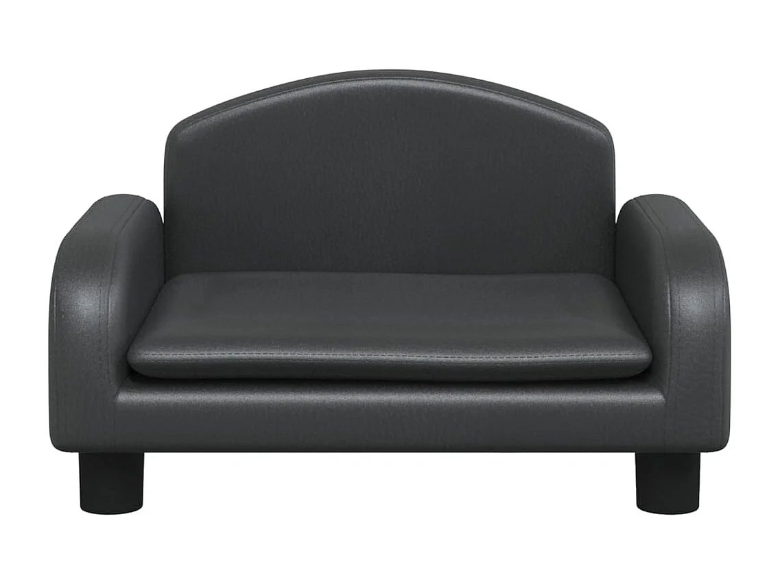 Nezihe  Lit pour cen noir 50x40x30 cm similicuir