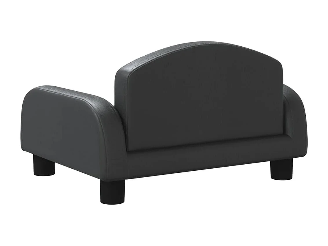 Nezihe  Lit pour cen noir 50x40x30 cm similicuir