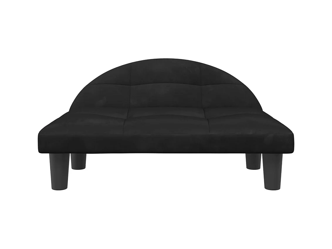 Fort Morgan  Lit pour cen noir 70x52x30 cm velours