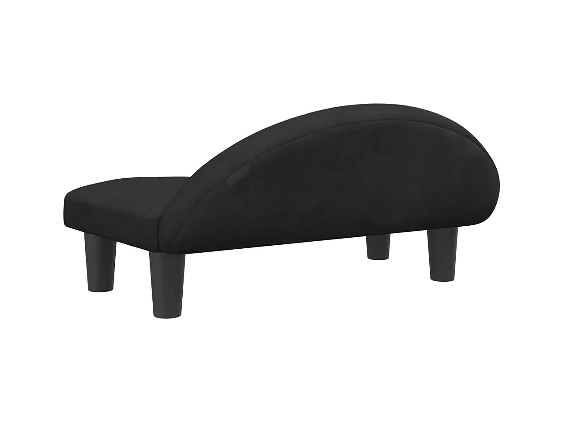 Fort Morgan  Lit pour cen noir 70x52x30 cm velours