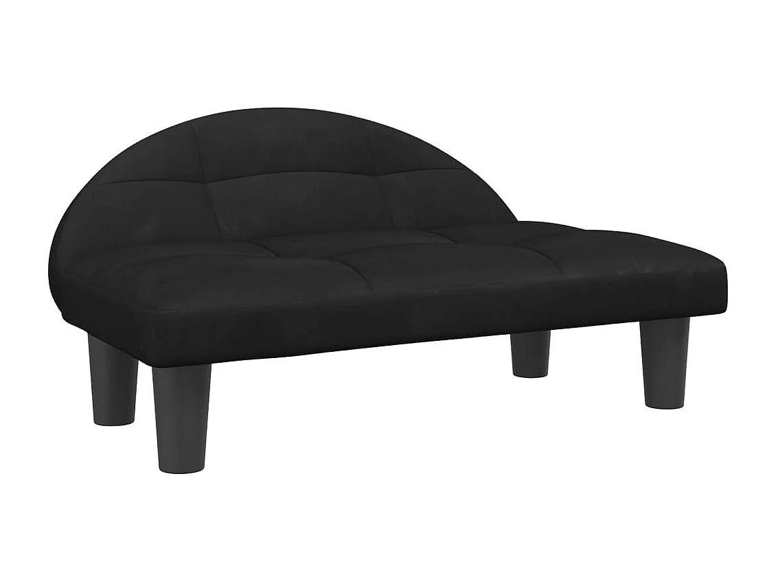 Fort Morgan  Lit pour cen noir 70x52x30 cm velours