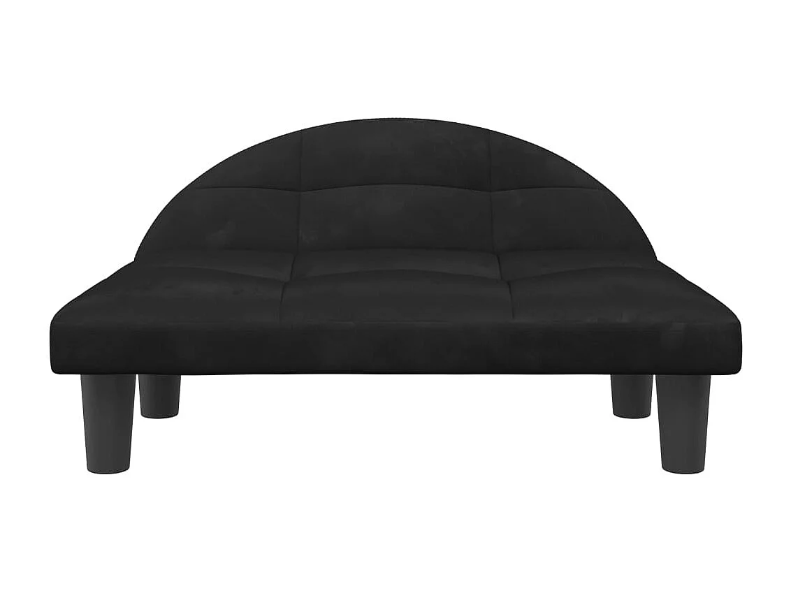 Fort Morgan  Lit pour cen noir 70x52x30 cm velours