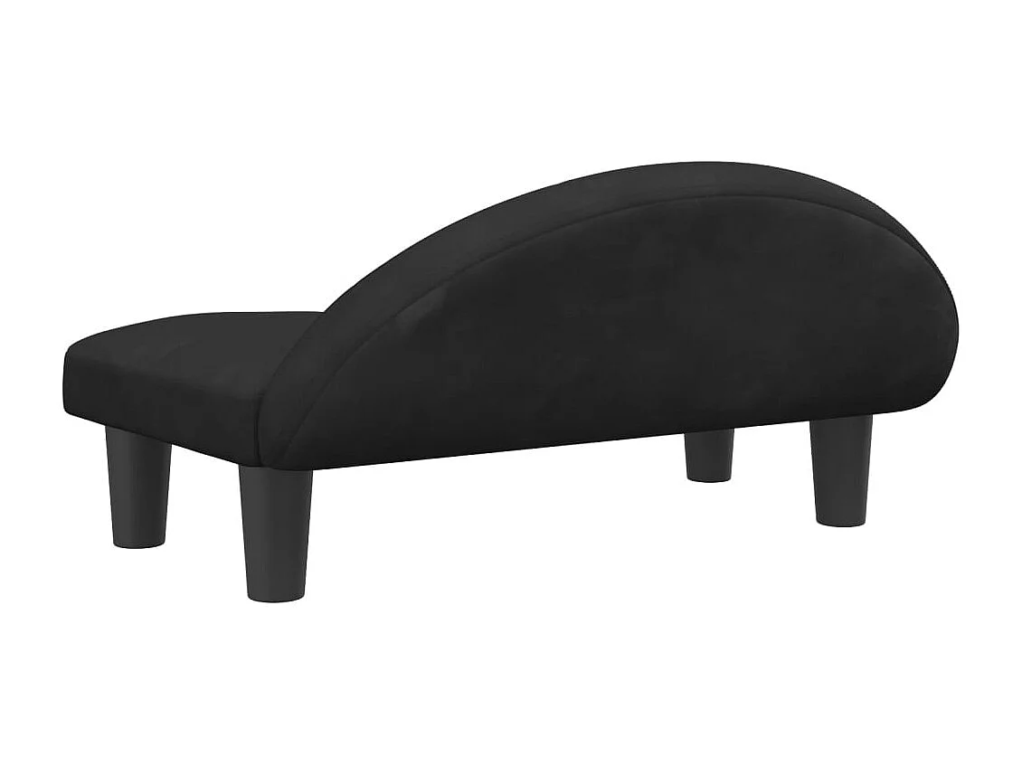 Fort Morgan  Lit pour cen noir 70x52x30 cm velours