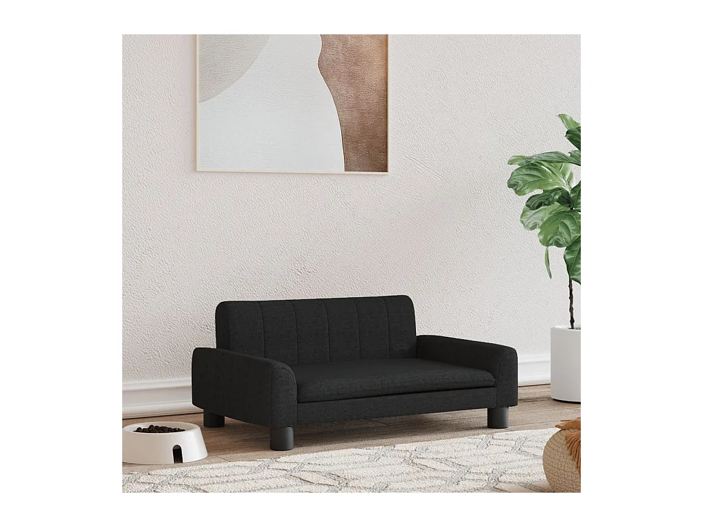 Trent Alan  Lit pour cen noir 70x45x30 cm tissu