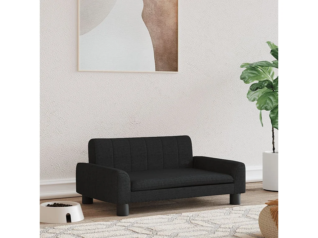 Trent Alan  Lit pour cen noir 70x45x30 cm tissu