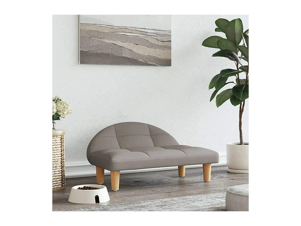 Fort Morgan  Lit pour cen taupe 70x52x30 cm tissu