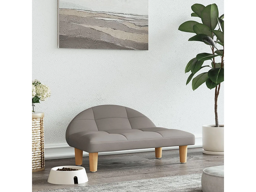 Fort Morgan  Lit pour cen taupe 70x52x30 cm tissu