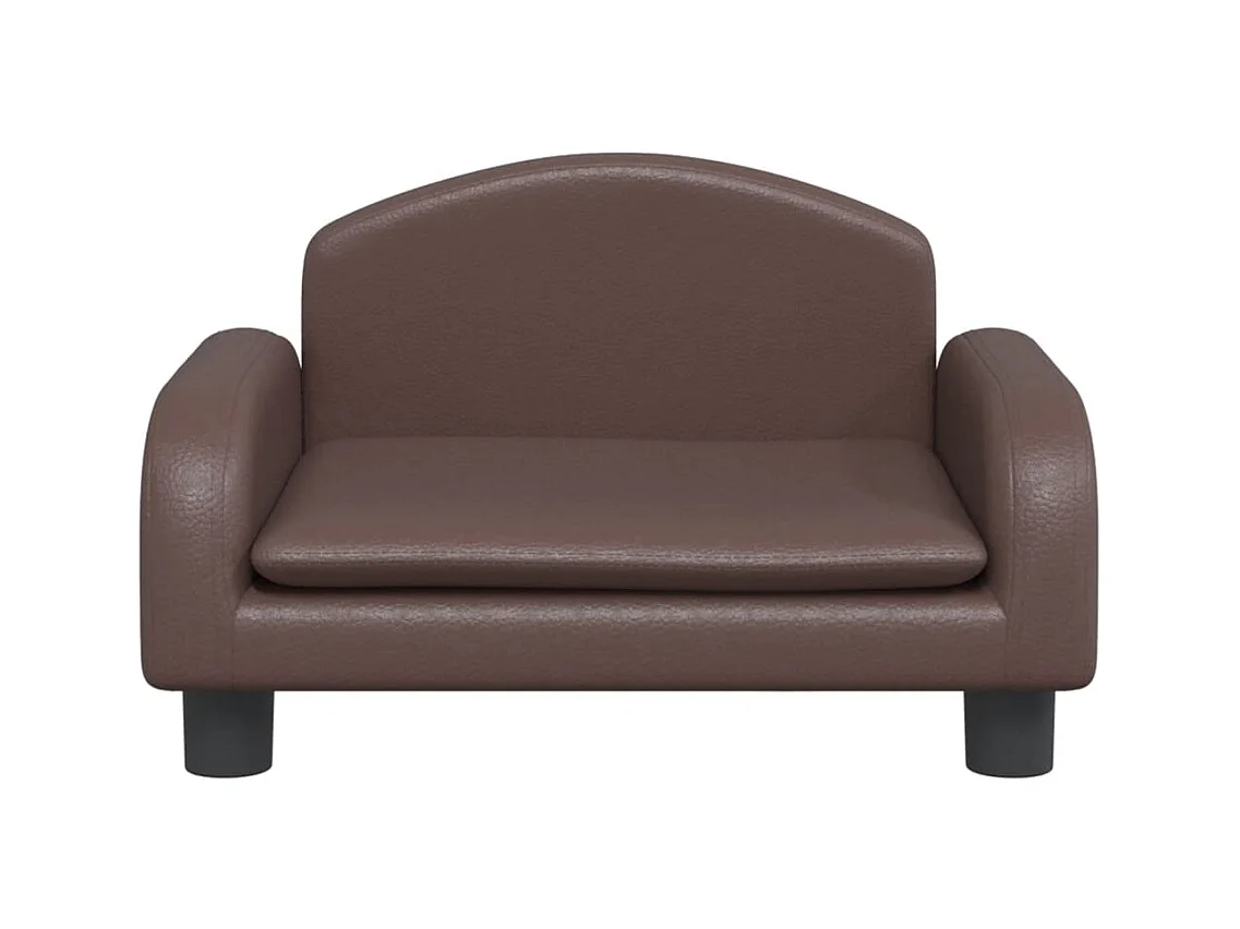 Nezihe  Lit pour cen marron 50x40x30 cm similicuir