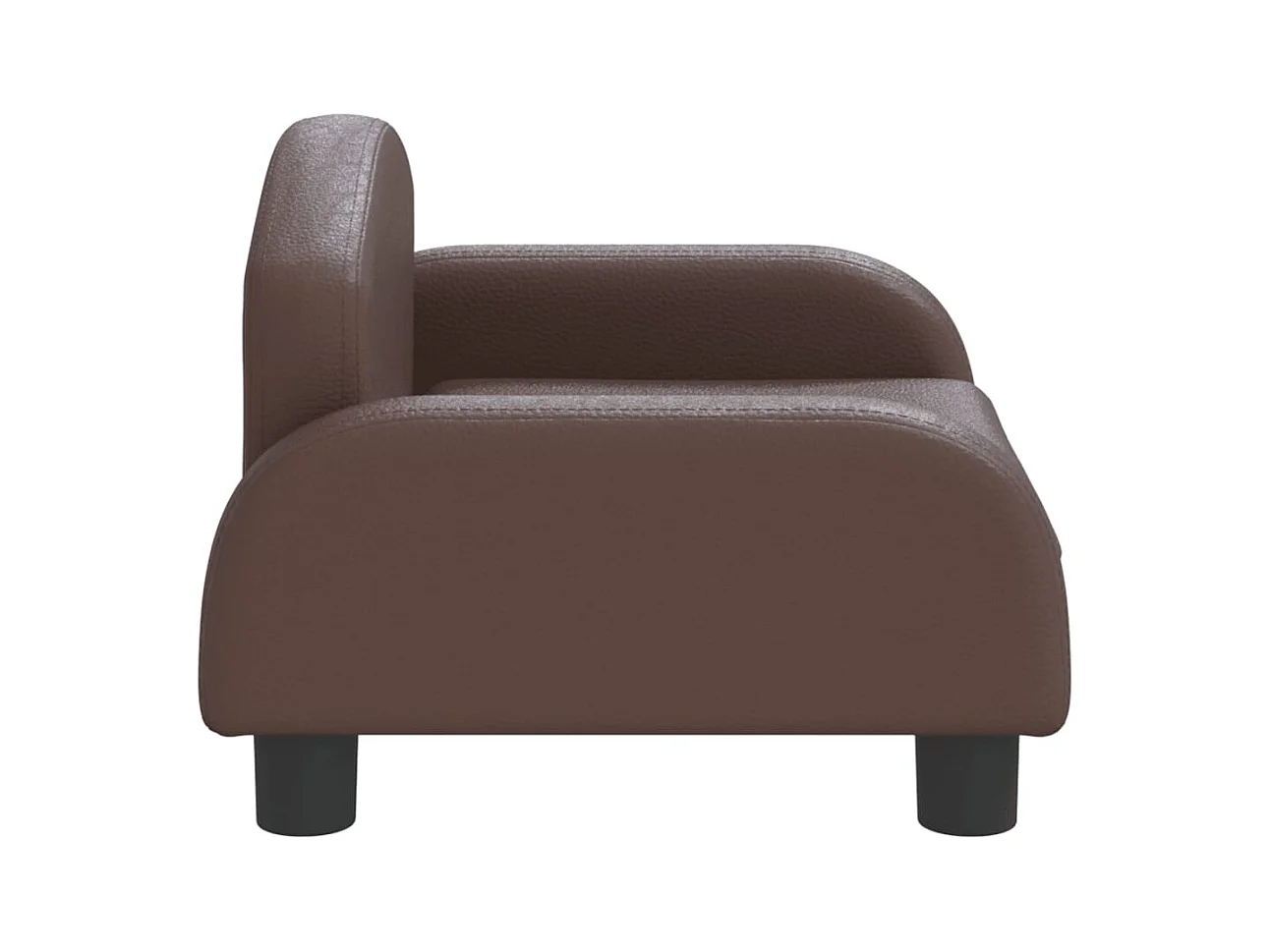 Nezihe  Lit pour cen marron 50x40x30 cm similicuir