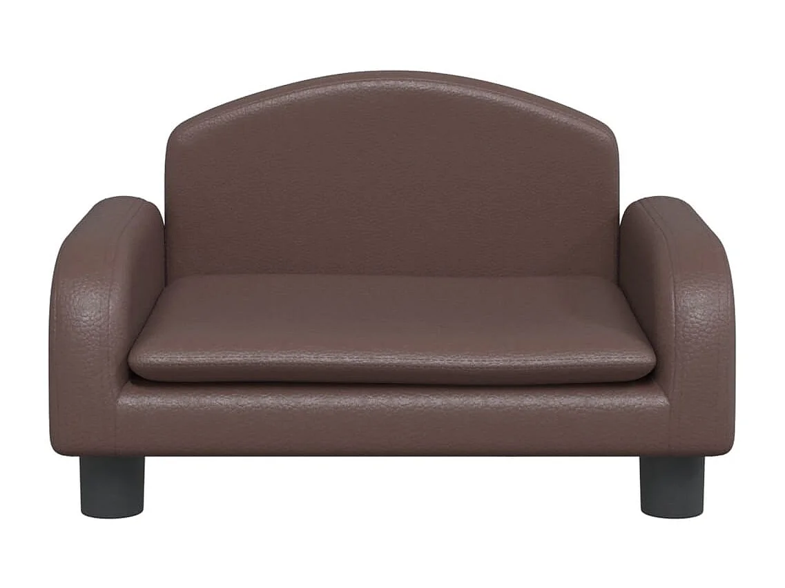 Nezihe  Lit pour cen marron 50x40x30 cm similicuir