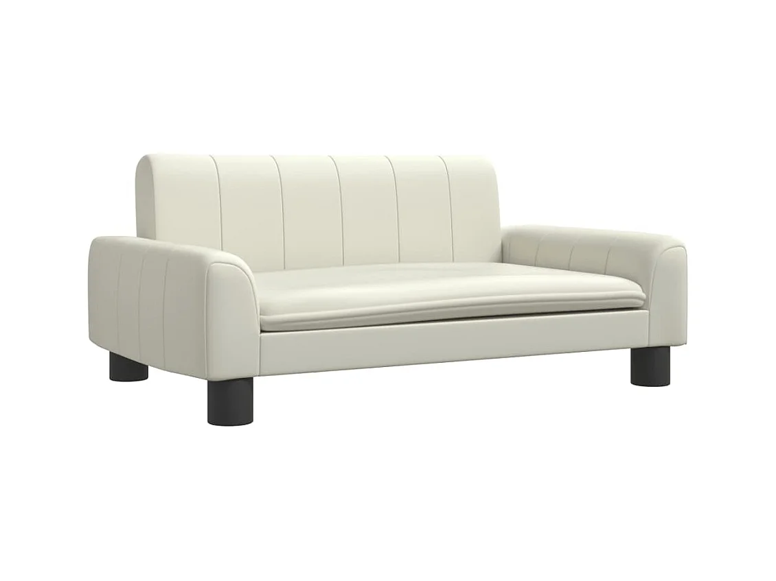 Trent Alan  Lit pour cen crème 70x45x30 cm similicuir