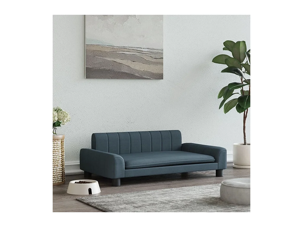 Trent Alan  Lit pour cen gris foncé 90x53x30 cm tissu