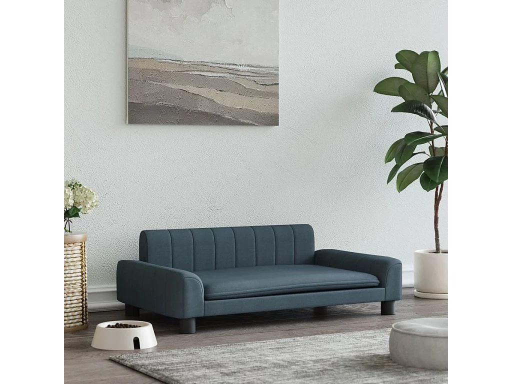 Trent Alan  Lit pour cen gris foncé 90x53x30 cm tissu